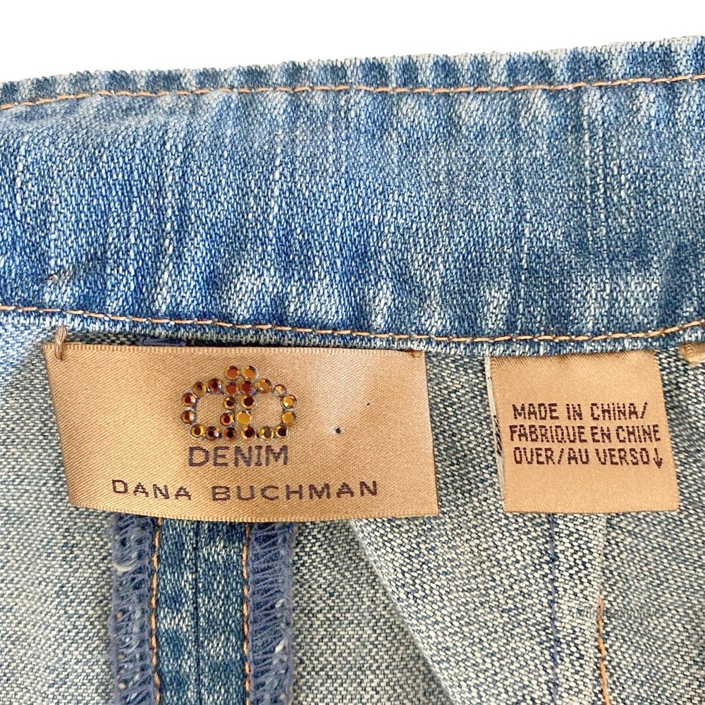 Dana Buchman Pufff Sleeve Denim Jean Jacket EUC - Picture 2 of 11